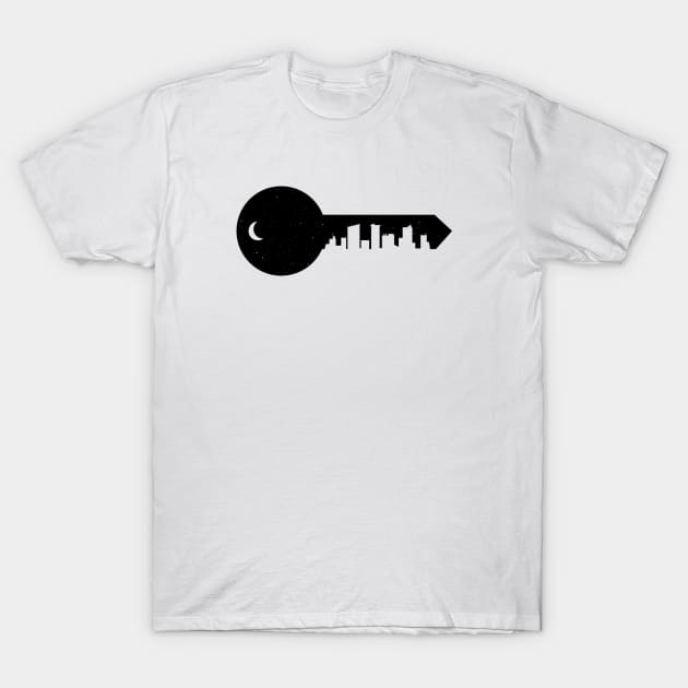 Moon key T-Shirt by passivemoth